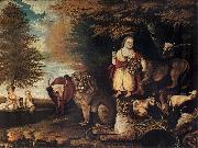 Edward Hicks Peaceable Kingdom oil painting artist